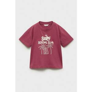 Tricou cu model tropical si text imagine