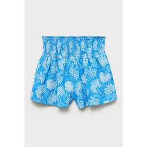Pantaloni scurti cu imprimeu si talie cu insertie elastica imagine