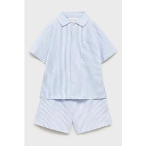 Pijama din bumbac cu model in dungi imagine