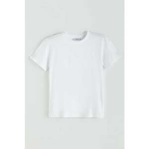 Tricou regular fit cu model uni imagine