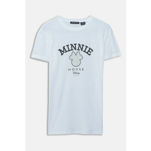 Tricou cu decolteu la baza gatului si imprimeu cu desene imagine