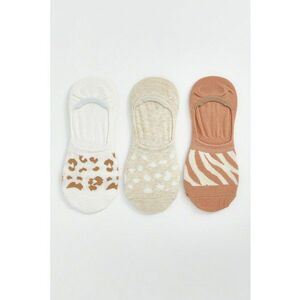 Set de sosete cu animal print pana la glezna - 3 perechi imagine