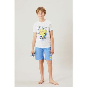 Pijama de bumbac cu imprimeu Pikachu imagine