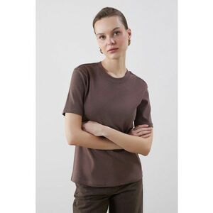 Tricou uni cu decolteu la baza gatului imagine