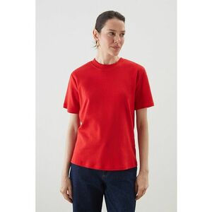 Tricou uni cu decolteu la baza gatului imagine