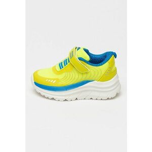 Pantofi sport din material textil cu inchidere velcro si garnituri din material sintetic imagine