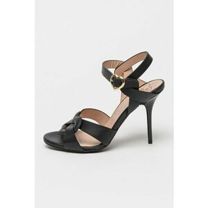 Sandale din piele cu toc stiletto imagine