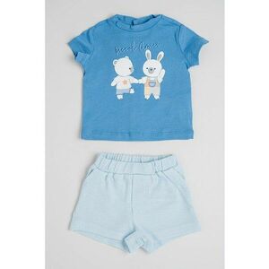 Set de tricou de bumbac si pantaloni scurti - 2 piese imagine