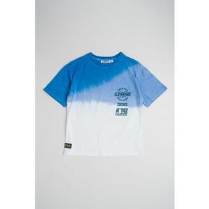 Tricou de bumbac cu aspect in degrade imagine