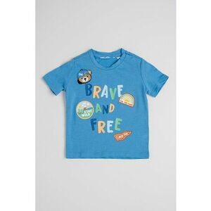 Tricou de bumbac cu model text imagine