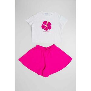 Set de tricou si pantaloni scurti din amestec de bumbac imagine