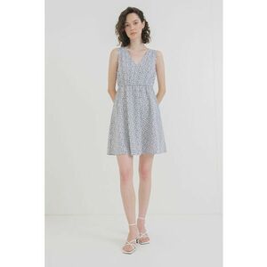 Rochie cu imprimeu si decolteu in V Sara imagine