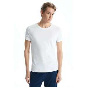 Tricou cambrat cu model uni imagine