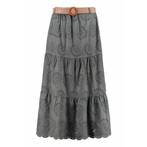 Fusta cu aspect stratificat si broderie imagine