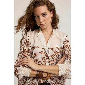 Camasa supradimensionata cu model floral imagine