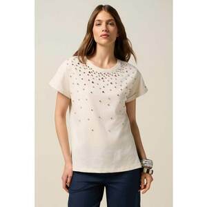 Tricou lejer cu strasuri imagine