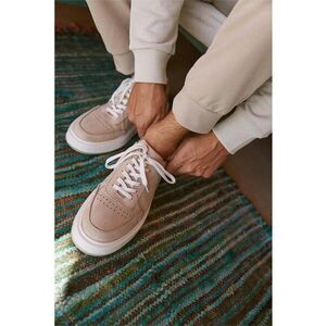 Pantofi sport low-cut din piele nabuc imagine