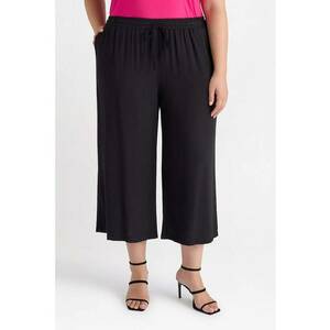 Pantaloni crop cu snur imagine