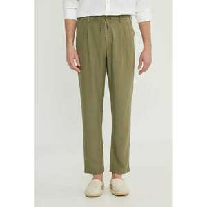 Pantaloni din lyocell cu cordon in talie imagine