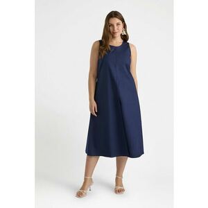Rochie midi cu decolteu rotund imagine