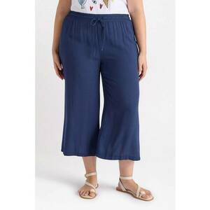 Pantaloni crop cu snur imagine