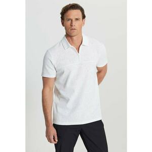 Tricou polo cu fermoar scurt imagine