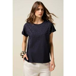 Tricou lejer cu strasuri imagine