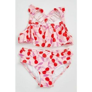 Costum de baie in doua piese cu model cu fructe imagine