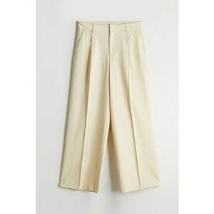 Pantaloni din amestec de bumbac cu croiala dreapta imagine