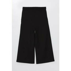 Pantaloni crop cu croiala ampla si snur de ajustare imagine