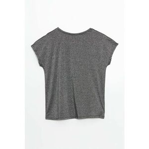 Tricou uni cu decolteu la baza gatului imagine