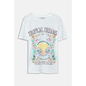 Tricou din bumbac cu imprimeu imagine