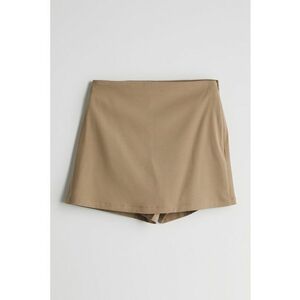 Fusta-pantalon cu talie inalta si model uni imagine