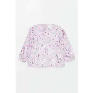 Set de bluza cu bavetica si imprimeu cu unicorn imagine