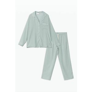 Pijama lunga cu model uni imagine
