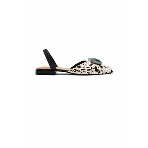 Balerini de piele cu animal print Hughes imagine