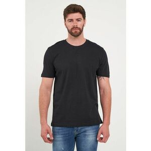 Tricou de bumbac cu decolteu la baza gatului imagine