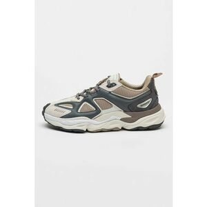 Pantofi sport de piele cu insertii cu text Satellite Runner imagine
