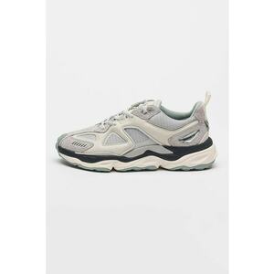 Pantofi sport de piele cu insertii cu text Satellite Runner imagine