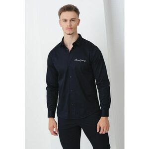 Camasa regular fit cu logo brodat imagine