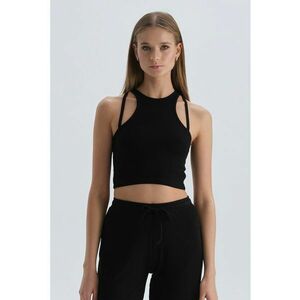 Top crop cu bretele inguste imagine
