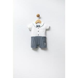 Salopeta scurta de bumbac cu model 2in1 imagine