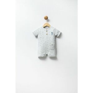 Salopeta scurta de bumbac cu model grafic imagine