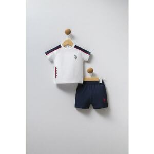 Set de tricou polo de bumbac si pantaloni scurti - 2 piese imagine