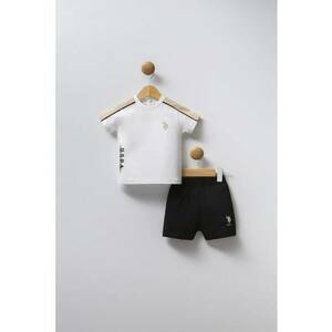 Set de tricou polo de bumbac si pantaloni scurti - 2 piese imagine