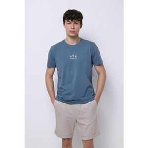 Tricou din bumbac cu imprimeu tropical imagine