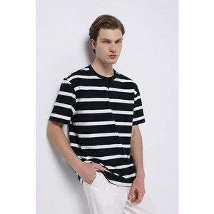 Tricou din bumbac cu dungi imagine