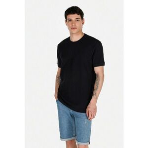 Tricou din bumbac cu decolteu la baza gatului imagine