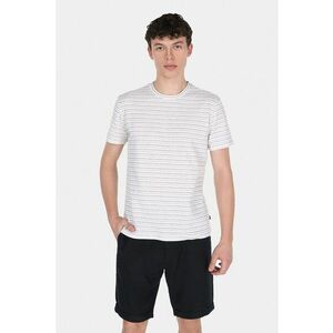 Tricou cu decolteu la baza gatului si model in dungi imagine