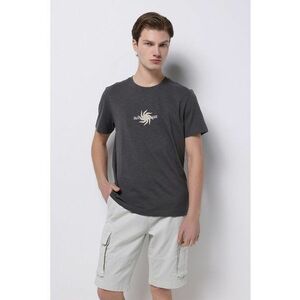 Tricou cu detaliu brodat si decolteu la baza gatului imagine